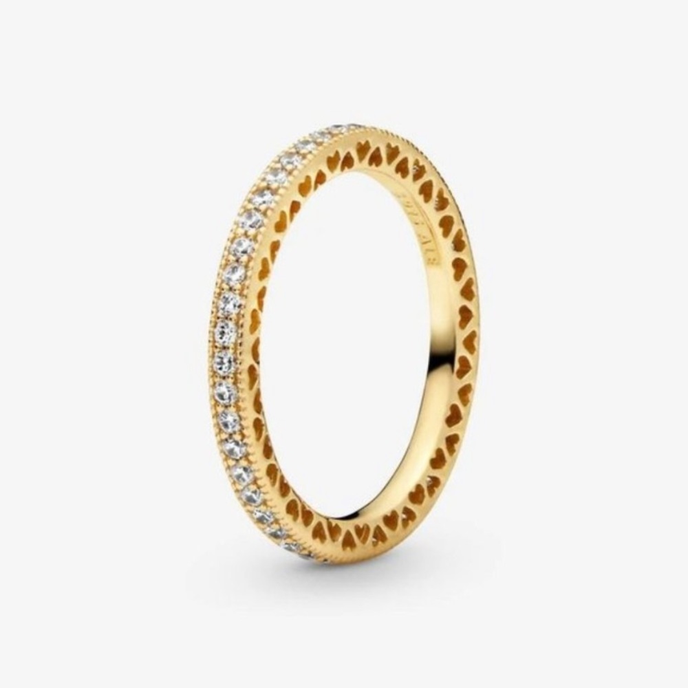 Pandora Sparkle and Hearts ring